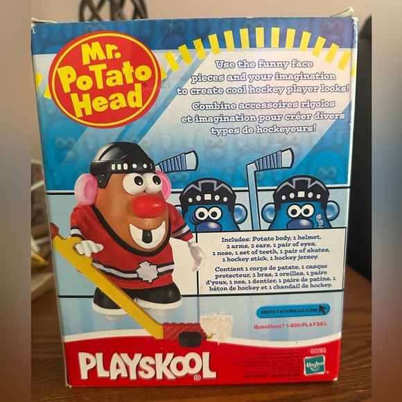 RARE 2002 Hasbro Playskool Mr. Potato Head Canadian Hockey Player - Picture 5 of 6